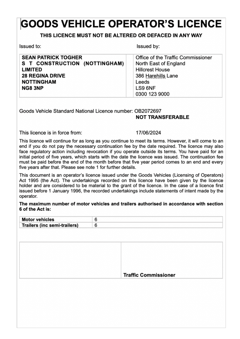 good vehicle operators license